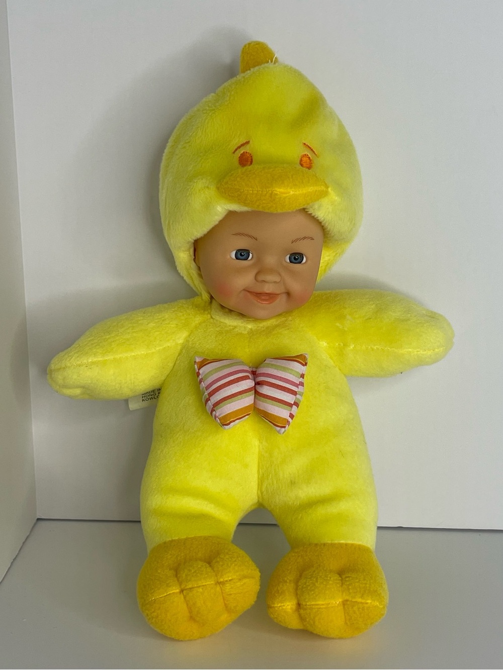 Vtg 1998 Cititoy Baby Doll Yellow Duck Costume Plush TC7B 10"